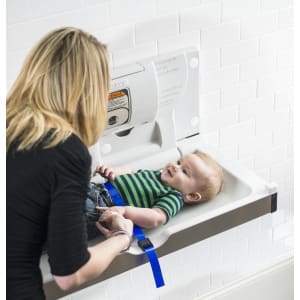 Foundations® 5410339 - Horizontal Surface Mount Stainless Frameless Baby Changing Station - Specialty Product Hardware Ltd.