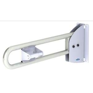 Specialty Product Hardware Ltd. Frost 1055-FTS – Flip Up Grab Bar with Toilet Tissue Dispenser