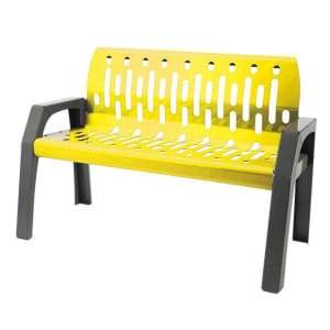 Specialty Product Hardware Ltd. Frost 2040-Yellow - Stream 4' Steel Bench