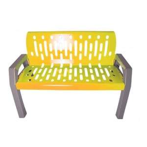 Specialty Product Hardware Ltd. Frost 2040-Yellow - Stream 4' Steel Bench